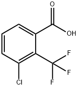 Benzoic acid, 3-chloro-2-(trifluoromethyl)- Struktur