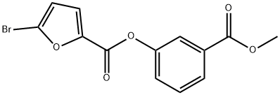 (3-methoxycarbonylphenyl) 5-bromofuran-2-carboxylate Struktur