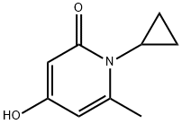 1-Cyclopropyl-4-hydroxy-6-methyl-1H-pyridin-2-one Struktur