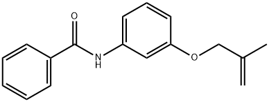 N-[3-(2-methylprop-2-enoxy)phenyl]benzamide Struktur