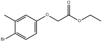 ETHYL 2-(4-BROMO-3-METHYLPHENOXY)ACETATE Struktur