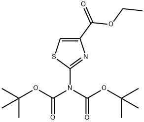 2-(di-tert-butoxycarbonyl)amino-thiazole-4-carboxylic acid ethyl ester