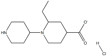 Ethyl1,4'-Bipiperidine-4-Carboxylate Hydrochloride Struktur