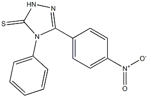 3-(4-nitrophenyl)-4-phenyl-1H-1,2,4-triazole-5-thione Struktur