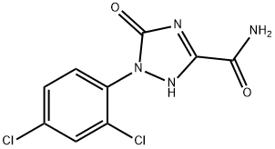 1-(2,4-DICHLOROPHENYL)-5-OXO-2,5-DIHYDRO-1H-1,2,4-TRIAZOLE-3-CARBOXAMIDE Struktur