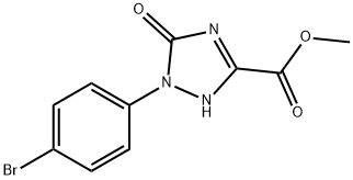 METHYL 1-(4-BROMOPHENYL)-5-OXO-2,5-DIHYDRO-1H-1,2,4-TRIAZOLE-3-CARBOXYLATE Struktur