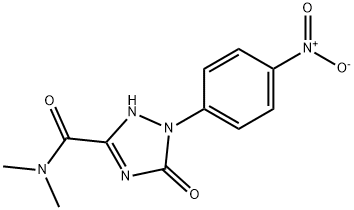 N,N-DIMETHYL-1-(4-NITROPHENYL)-5-OXO-2,5-DIHYDRO-1H-1,2,4-TRIAZOLE-3-CARBOXAMIDE Struktur