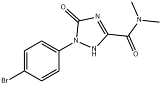 1-(4-BROMOPHENYL)-N,N-DIMETHYL-5-OXO-2,5-DIHYDRO-1H-1,2,4-TRIAZOLE-3-CARBOXAMIDE Struktur