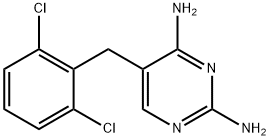 5-(2,6-DICHLOROBENZYL)PYRIMIDINE-2,4-DIAMINE Struktur