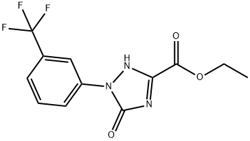 ETHYL 5-OXO-1-(3-(TRIFLUOROMETHYL)PHENYL)-2,5-DIHYDRO-1H-1,2,4-TRIAZOLE-3-CARBOXYLATE Struktur