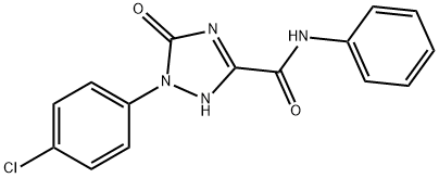 1-(4-CHLOROPHENYL)-5-OXO-N-PHENYL-2,5-DIHYDRO-1H-1,2,4-TRIAZOLE-3-CARBOXAMIDE Struktur