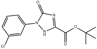 TERT-BUTYL 1-(3-CHLOROPHENYL)-5-OXO-2,5-DIHYDRO-1H-1,2,4-TRIAZOLE-3-CARBOXYLATE Struktur