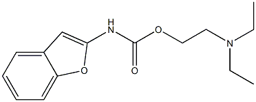 Carbamic acid,2-benzofuranyl-, 2-(diethylamino)ethyl ester (9CI) Struktur