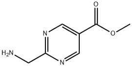 METHYL 2-(AMINOMETHYL)PYRIMIDINE-5-CARBOXYLATE Struktur