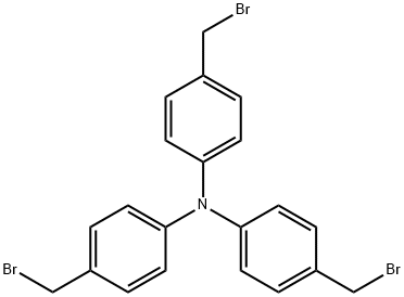 Benzenamine, 4-(bromomethyl)-N,N-bis[4-(bromomethyl)phenyl]- Struktur