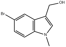 (5-Bromo-1-methyl-1H-indol-3-yl)-methanol Struktur