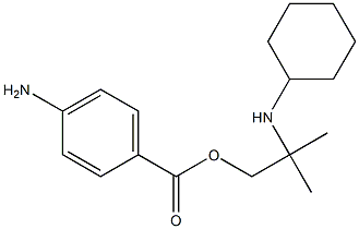 1-Propanol,2-(cyclohexylamino)-2-methyl-, 1-(4-aminobenzoate) Struktur