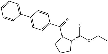 ethyl 1-(4-biphenylylcarbonyl)prolinate Struktur