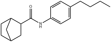 N-(4-butylphenyl)bicyclo[2.2.1]heptane-3-carboxamide Struktur