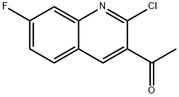 1-(2-CHLORO-7-FLUOROQUINOLIN-3-YL)ETHANONE Struktur