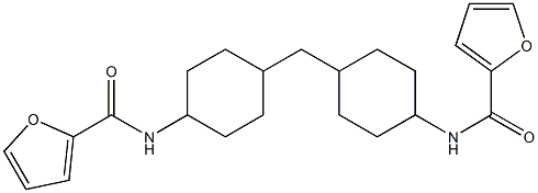 N-[4-[[4-(furan-2-carbonylamino)cyclohexyl]methyl]cyclohexyl]furan-2-carboxamide Struktur