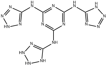 N2,N4,N6-tri(2H-tetrazol-5-yl)-1,3,5-triazine-2,4,6-triamine Struktur