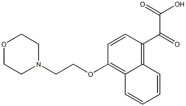 2-(1-(2-morpholinoethoxy)naphthalen-4-yl)-2-oxoacetic acid Struktur