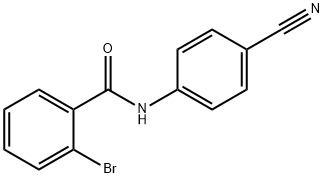 Benzamide, 2-bromo-N-(4-cyanophenyl)- Struktur