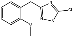 5-chloro-3-[(2-methoxyphenyl)methyl]-1,2,4-thiadiazole Struktur