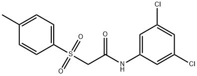 N-(3,5-dichlorophenyl)-2-(4-methylphenyl)sulfonylacetamide Struktur