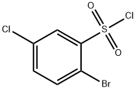 2-Bromo-5-chlorobenzenesulfonyl chloride Struktur