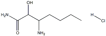 3-AMINO-2-HYDROXYHEPTANAMIDE HCL Struktur