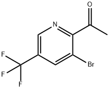 1-(3-BROMO-5-(TRIFLUOROMETHYL)PYRIDIN-2-YL)ETHANONE Struktur