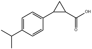 2-(4-Isopropyl-phenyl)-cyclopropanecarboxylic acid Struktur