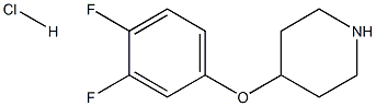 4-(3,4-difluorophenoxy)piperidine hydrochloride Struktur