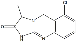 Imidazo[2,1-b]quinazolin-2(3H)-one, 6-chloro-1,5-dihydro-3-methyl- Struktur