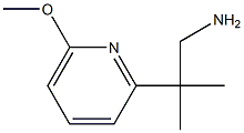 2-(6-Methoxypyridin-2-yl)-2-methylpropan-1-amine Struktur