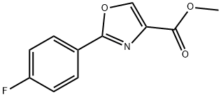 4-Oxazolecarboxylic acid, 2-(4-fluorophenyl)-, methyl ester Struktur