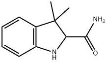 3,3-Dimethyl-2,3-dihydro-1H-indole-2-carboxylic acid amide Struktur