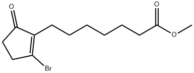 2-Bromo-5-oxo-1-cyclopentene-1-heptanoic Acid Methyl Ester Struktur