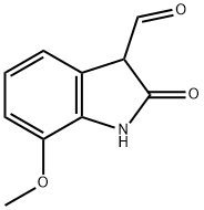 7-METHOXY-2-OXOINDOLINE-3-CARBALDEHYDE Struktur