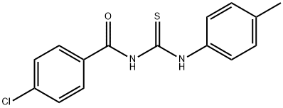 4-chloro-N-{[(4-methylphenyl)amino]carbonothioyl}benzamide Struktur