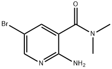 2-Amino-5-bromo-N,N-dimethyl-nicotinamide Struktur