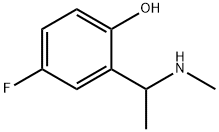 4-FLUORO-2-(1-(METHYLAMINO)ETHYL)PHENOL Struktur