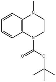 TERT-BUTYL 4-METHYL-3,4-DIHYDROQUINOXALINE-1(2H)-CARBOXYLATE Struktur