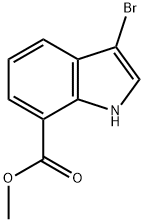 Methyl 3-bromo-1H-indole-7-carboxylate Struktur