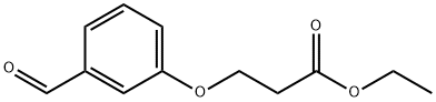 ETHYL 3-(3-FORMYLPHENOXY)PROPANOATE Struktur