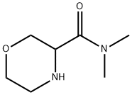 Morpholine-3-carboxylic acid dimethylamide Struktur