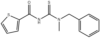 N-{[benzyl(methyl)amino]carbonothioyl}-2-thiophenecarboxamide Struktur