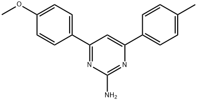 4-(4-methoxyphenyl)-6-(4-methylphenyl)pyrimidin-2-amine Struktur